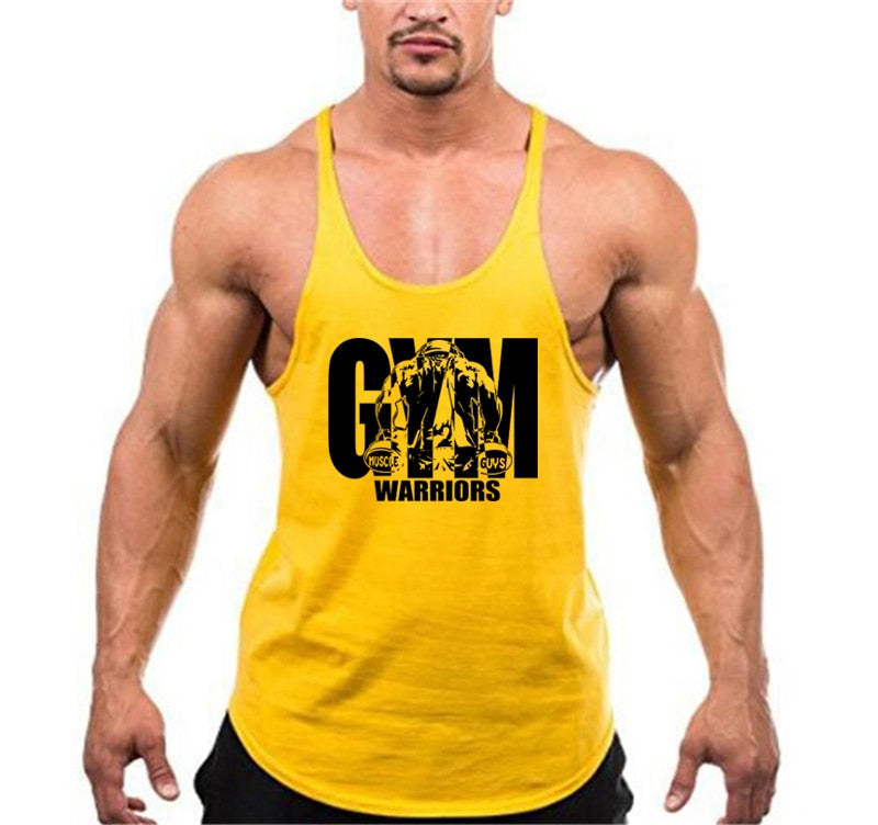 Gold's gym sale yellow stringer